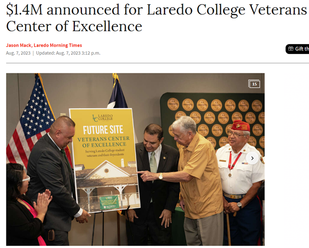 LMT Laredo College Veterans Center