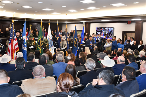 Swearing in Laredo