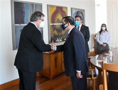 HC and Mexican Secretary of Foreign Affairs Marcelo Ebrard