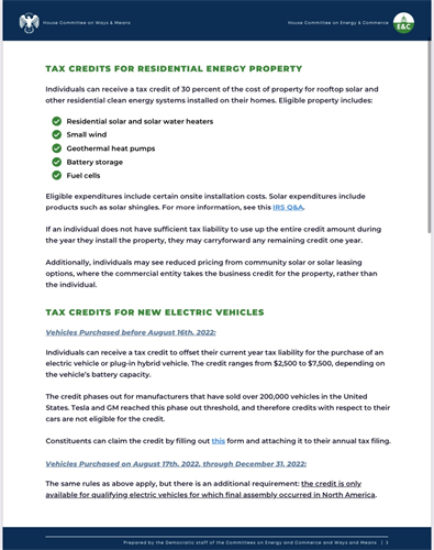 IRA Energy Rebates and Tax Credits 3