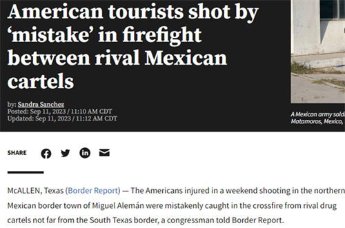 Border Report (Miguel Aleman/Roma Incident)