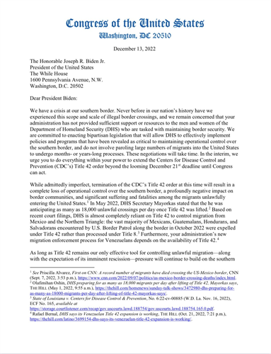 Title 42 Biden letter 1