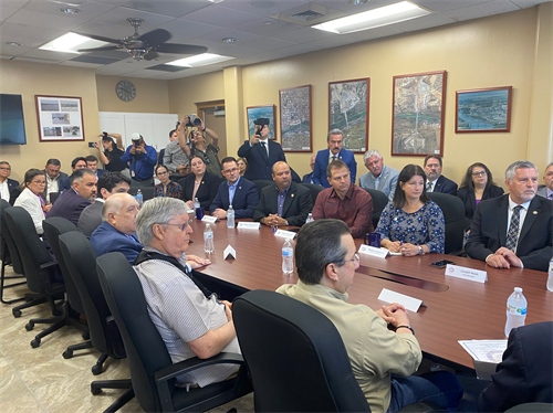 Roundtable and Press Conference at Laredo's World Trade Bridge