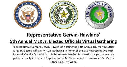 5h Annual MLK Jr. Elected Officials Virtual Gathering