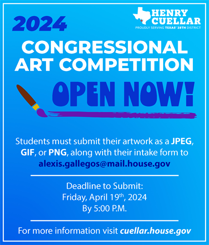 Congressional Art Competition Flyer 2024